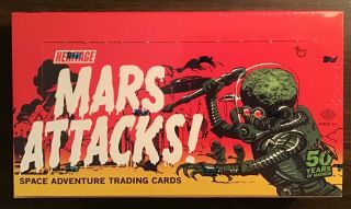 2012 Topps Heritage Mars Attacks Hobby Box Factory Sketch Card