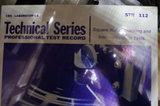 Cbs Laboratories Technical,  Professional Test Record,  Str - 112