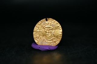 Authentic Ancient Byzantine Empire Gold Coin Circa Justin Ii 565 - 578 Ad 1.  1gr