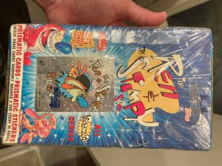 1993 Topps Ren And Stimpy Prismatic Cards Package Of 36 Packs