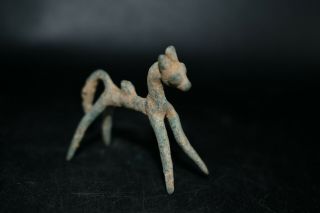 Authentic Rare Ancient Near Eastern Luristan Bronze Animal Figurine C.  1000 B.  C. 5