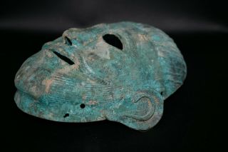 Museum Quality Large Ancient Greek Civilization Bronze Mask Circa 500 - 300 BC 4