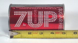 Vintage 7Up Sugar Pop Soda Can 12oz Straight Steel 2