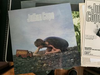 Julian Cope Fried Vinyl - With Poster And Clippings Teardrop Explodes - Rare