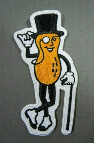 Mr.  Peanut Embroidered Iron - On Patch 4 "