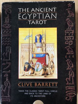 The Ancient Egyptian Tarot Deck (an Aquarian.  By Clive Barrett).  Oop