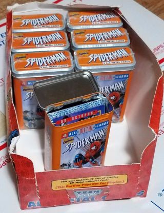 1996 Marvel Comics Spider Man All Metal Cards 4 All Metal Cards Per Tin