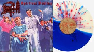 Death - Spiritual Healing Exclusive Limited Blue Red White Splatter Split Vinyl