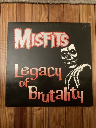 Misfits Legacy Of Brutality Translucent Vinyl 1985 Plan 9 Pl9 - 06a/b Tr Cr 9/85
