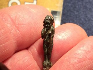 BRONZE AMULET.  HORUS Ancient EGYPTIAN 20th Dyn To 32nd Ptolemaic 2