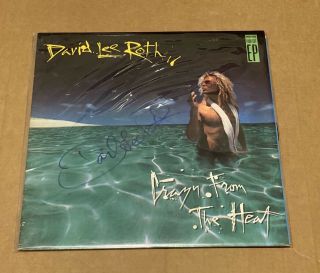 David Lee Roth Signed Autographed Crazy From The Heart Vinyl Album