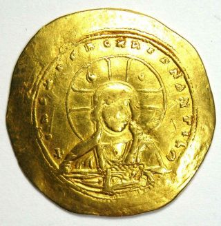 Constantine IX AV Gold Histamenon Nomisma Christ Coin 1042 - 55 AD - NGC VF 5