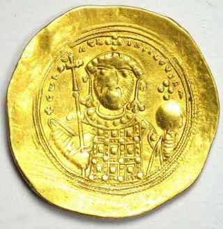 Constantine IX AV Gold Histamenon Nomisma Christ Coin 1042 - 55 AD - NGC VF 6