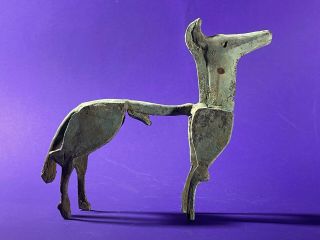RARE ANCIENT GREEK BRONZE GEOMETRIC HORSE DISPLAYING PHALLUS - CIRCA 800 BCE 2