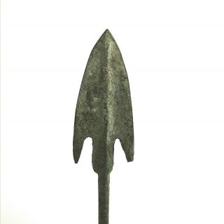 Ancient Antique Roman Longshot Bronze Arrowhead Display 2