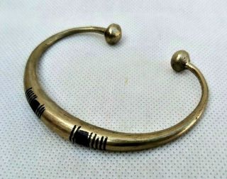 Rare Extremely Ancient Viking Bracelet Solid Bronze Artifact Authentic Stunning