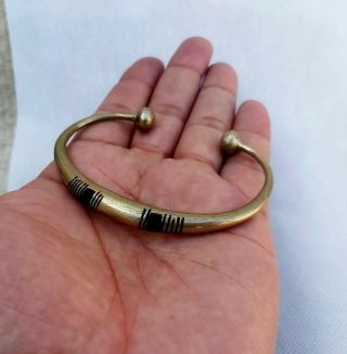Rare Extremely Ancient Viking Bracelet Solid Bronze Artifact Authentic Stunning 2