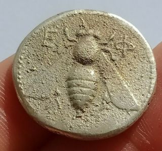 Unresearched Ancient Greek Ar Silver Tetradrachm Bee Coin 9.  4g