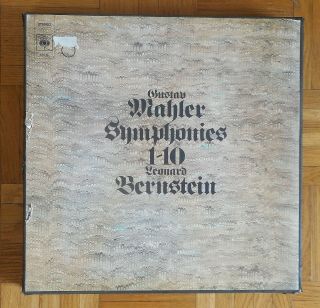 G221 Bernstein Mahler Symphonies 1 - 10 Cbs Stereo 15 X Lp