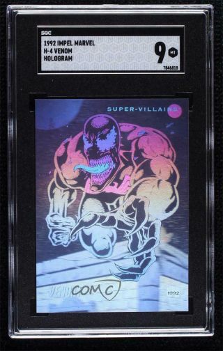 1992 Impel Marvel Universe Series 3 Holograms Venom H - 4 Sgc 9