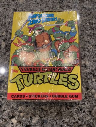 1990 Teenage Mutant Ninja Turtles 2nd Series Trading Cards Box 48 Packs