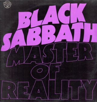 Black Sabbath Master Of Reality Lp Vinyl Uk Wwa 1971 8 Track Vinyl Lp Has Matrix