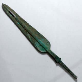 Huge - Ancient Luristan bronze age spear head Circa 2500 - 1500 BC - 431mm 3