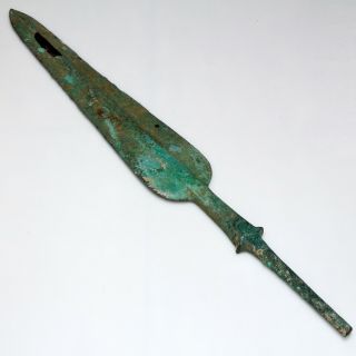 Huge - Ancient Luristan bronze age spear head Circa 2500 - 1500 BC - 431mm 5