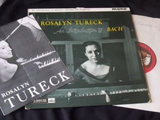 Hmv Alp 1747 - Uk 1st Press - 1960 - Rosalyn Tureck - An Introduction To Bach,  Program - Nm