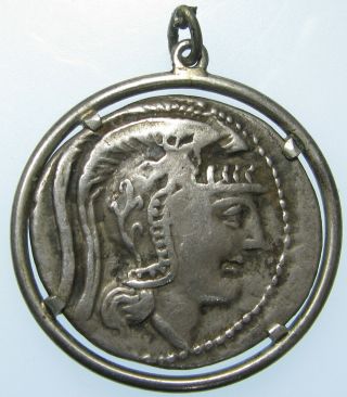 Attica - Athens Ancient Coin Owl Bc Silver Tetradrachm With Custom Holder