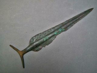 Ancient Indian Aryan Copper Sword Vedic Period 1500 - 500 B.  C India Very Rare 4