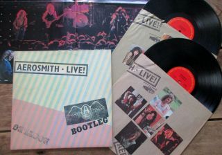 Aerosmith - Live Bootleg (1978) 2 X Vinyl,  Gatefold " Black - Boxed " Logo W Poster