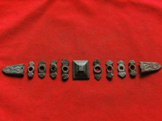 Ancient bronze parts from the Belt 13 - 15th century 2