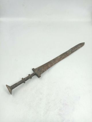 Wonderful Unique Roman Ancient Bronze Rare Combat Sword
