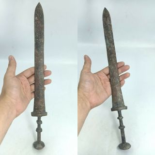 WONDERFUL UNIQUE ROMAN ANCIENT BRONZE RARE COMBAT SWORD 2