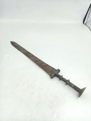 WONDERFUL UNIQUE ROMAN ANCIENT BRONZE RARE COMBAT SWORD 5