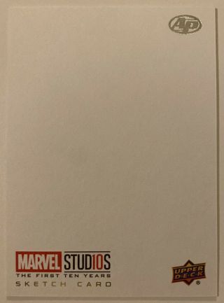 2019 Upper Deck Marvel Studios The First Ten Years Blank Ap Sketch Card Scarce