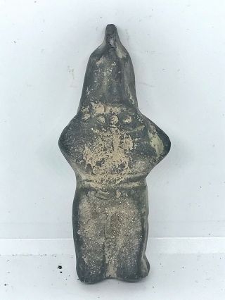 DETECTOR FINDS ANCIENT CELTIC BRONZE CRUDE STATUETTE OF A WARRIOR 2