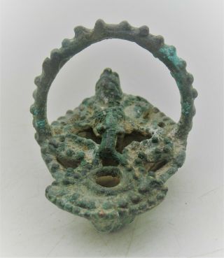 MUSEUM QUALITY ANCIENT NEAR EASTERN BRONZE OIL LAMP CIRCA 1000 - 500BCE 2