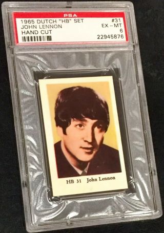1965 John Lennon Rare Dutch Hb Psa 6 (tough) Sharp & Beatles