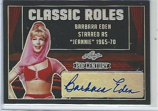 Barbara Eden Autograph 2019 Leaf Pop Century Classic Roles Jeannie 4/7