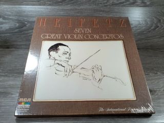 Heifetz,  Seven Great Violin Concertos [rca Digital] Old Stock 4lp Box