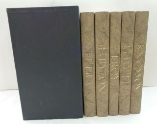 2005 Folio Society Lost Cities Of The Ancient World Complete Set Illustrated