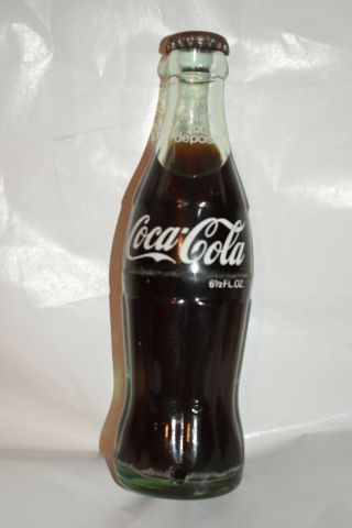 Vintage 6 1/2 Oz Coke Bottle Great Acl Coca Cola No Chips,  Cracks Vgc