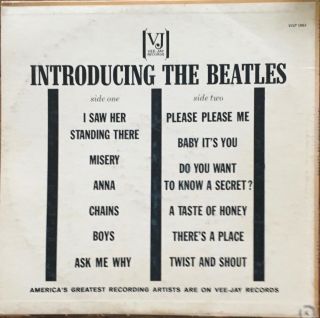 Introducing The Beatles 1964 Vee - Jay 1062 Brackets Color Band 2