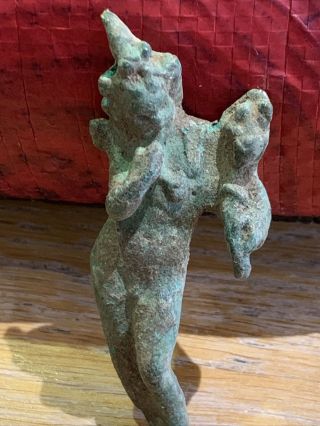 Antique or Ancient Bronze Figure,  Bronze Amulet,  Romulus and Remus Plaque 3 Items 2