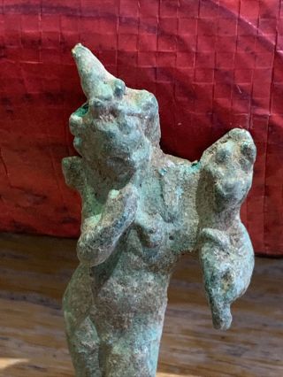 Antique or Ancient Bronze Figure,  Bronze Amulet,  Romulus and Remus Plaque 3 Items 3