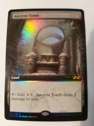 Ancient Tomb Foil Box Topper Near Mtg Ultimate Masters
