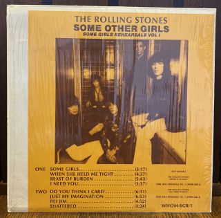 Rolling Stones “Some Other Girls” LP WHOM - SGR - 1 w/ Insert Not TMOQ 2