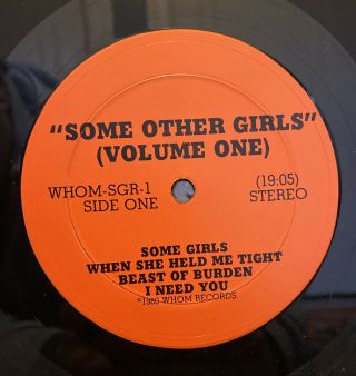 Rolling Stones “Some Other Girls” LP WHOM - SGR - 1 w/ Insert Not TMOQ 3
